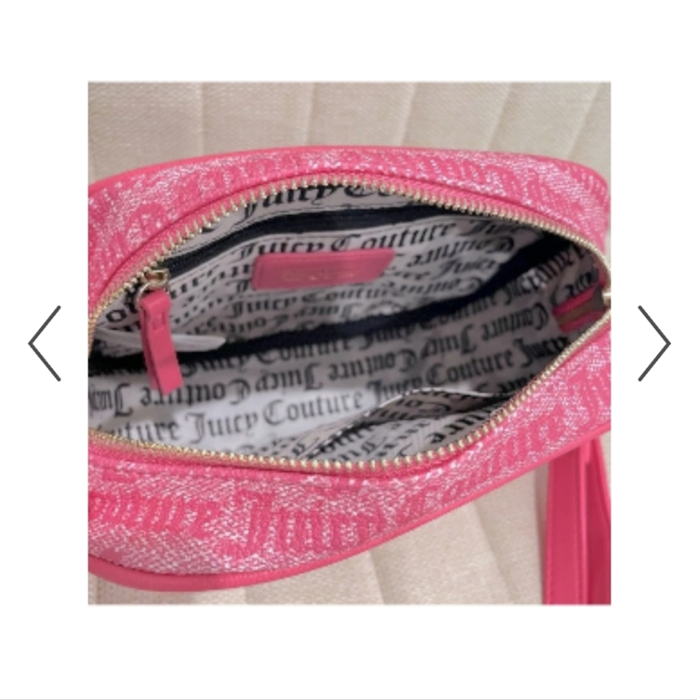 Juicy Couture Viral Eastside Westside Pink Lemonade Crossbody Bag NWT - Picture 4 of 7